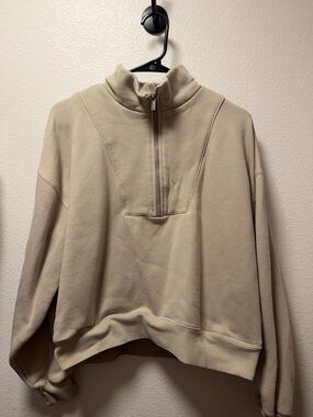 Fear of God Women's Half-Zip Pullover Sweatshirt - Cream